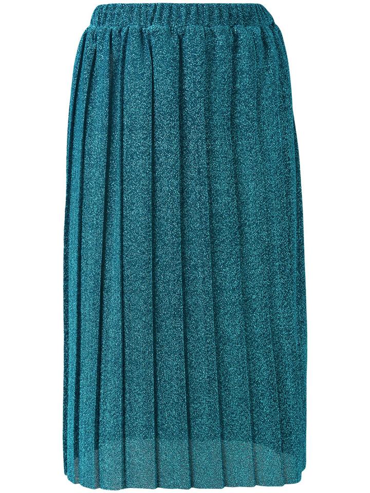 'zoe' Midi Skirt - Women - Polyester - L, Blue, Polyester, Alcoolique