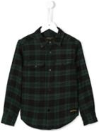 Finger In The Nose 'dao' Checked Shirt, Boy's, Size: 6 Yrs, Green