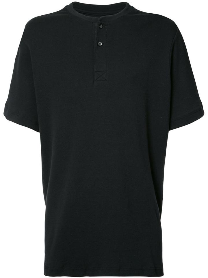 Ovadia & Sons - Henley T-shirt - Men - Cotton - S, Black, Cotton