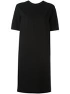 Jil Sander Shift Dress, Women's, Size: 36, Black, Viscose/cupro/polyamide/silk