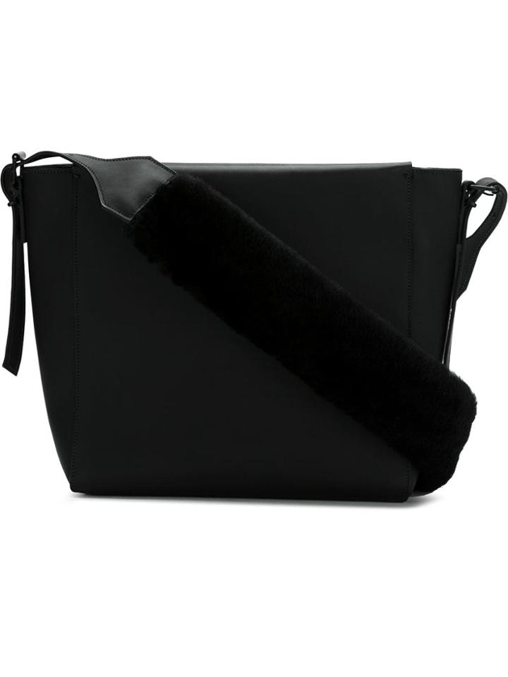 Osklen 2 Strap Leather Tote - Black