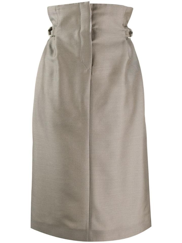 Acne Studios Paper-bag Skirt - Neutrals