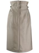 Acne Studios Paper-bag Skirt - Neutrals