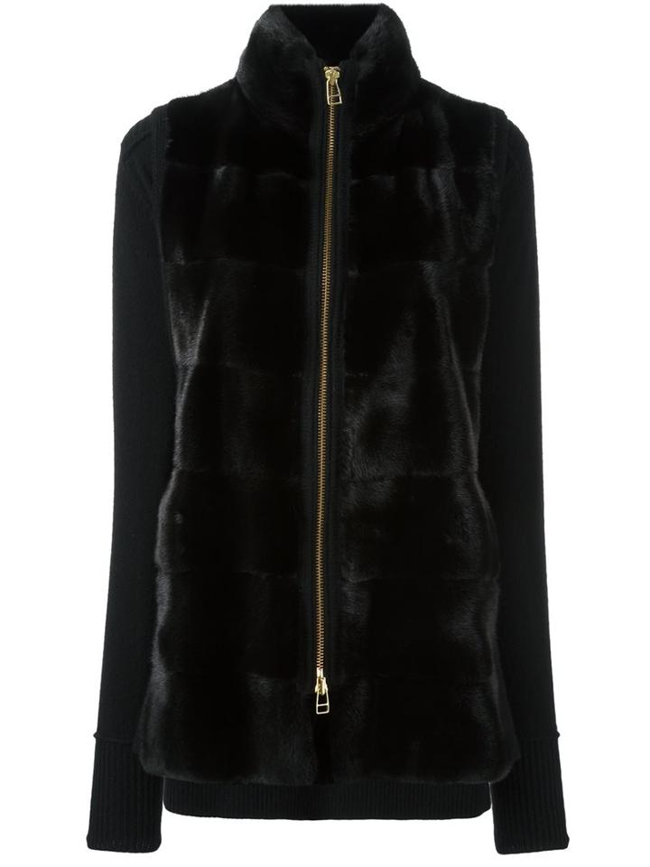 Liska Mink Fur Panel Jacket