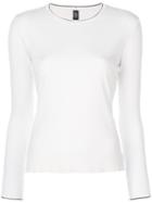 Eleventy - Slit Details Jumper - Women - Silk/merino - Xs, White, Silk/merino