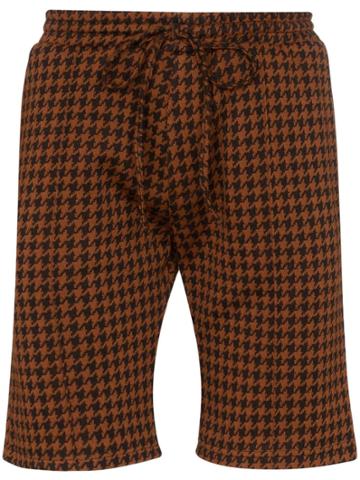 Prévu Giovinco Houndstooth Bermuda Shorts - Black