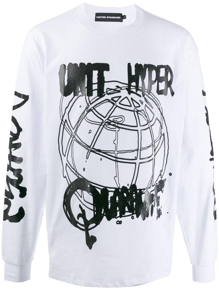United Standard Graphic Print Sweatshirt - White