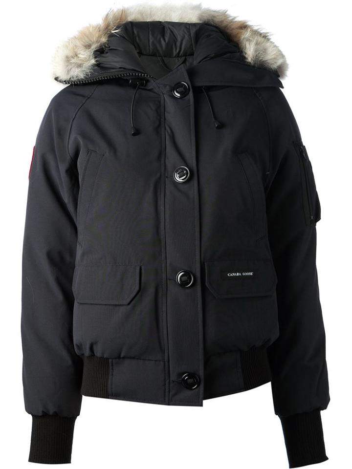 Canada Goose 'chilliwacker' Bomber Jacket, Women's, Size: Xs, Black, Polyester/cotton/nylon