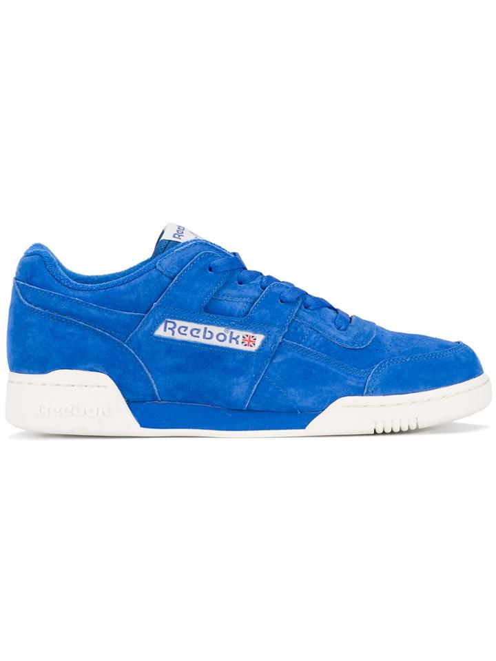 Reebok Blue Suede Workout Plus Vintage Trainers