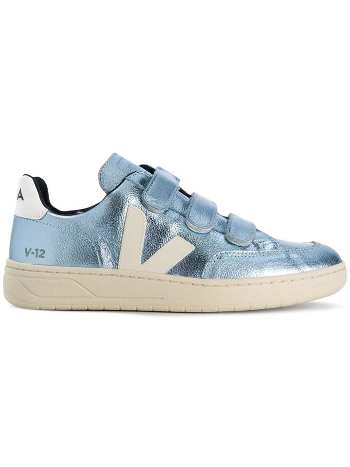 Veja Metallic Touch Strap Sneakers - Blue
