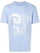 Versace Collection Large Foil Medusa Logo Tee - Blue