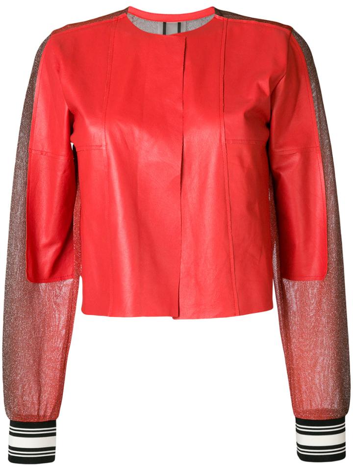 Aviù Panelled Jacket - Red