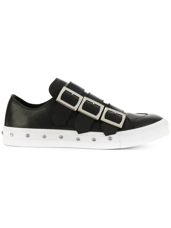 Alexander Mcqueen Buckled Sneakers - Black