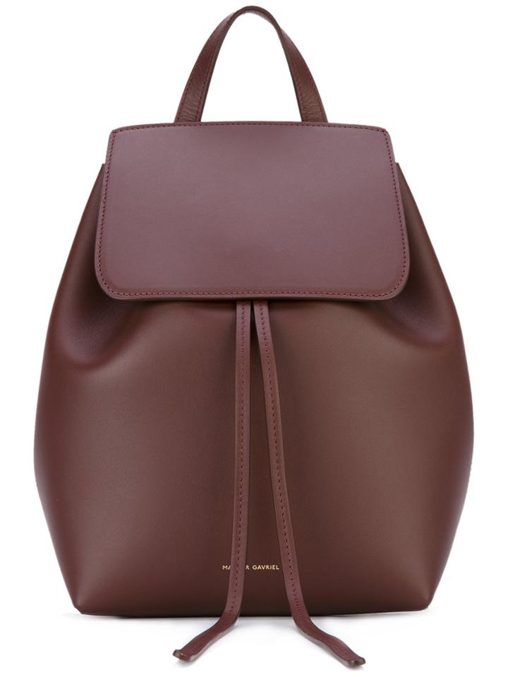 Mansur Gavriel Flap Backpack - Pink & Purple
