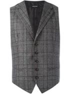 Tagliatore 'dennis' Waistcoat, Men's, Size: 48, Grey, Cupro/virgin Wool