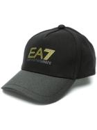 Ea7 Emporio Armani Contrast Logo Baseball Cap - Black