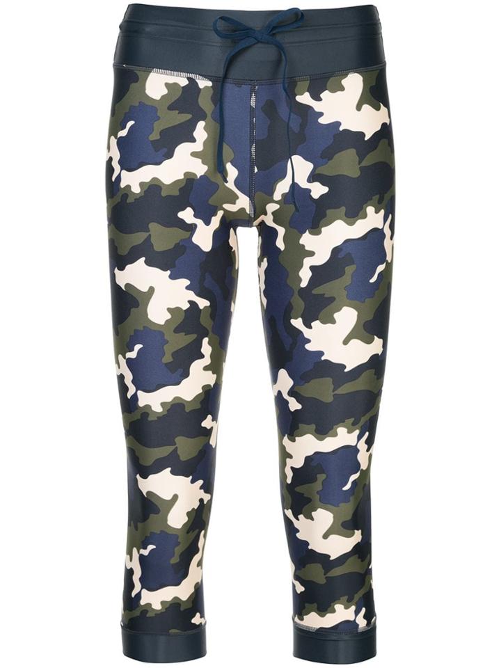 The Upside Camouflage Print Cropped Leggings - Multicolour