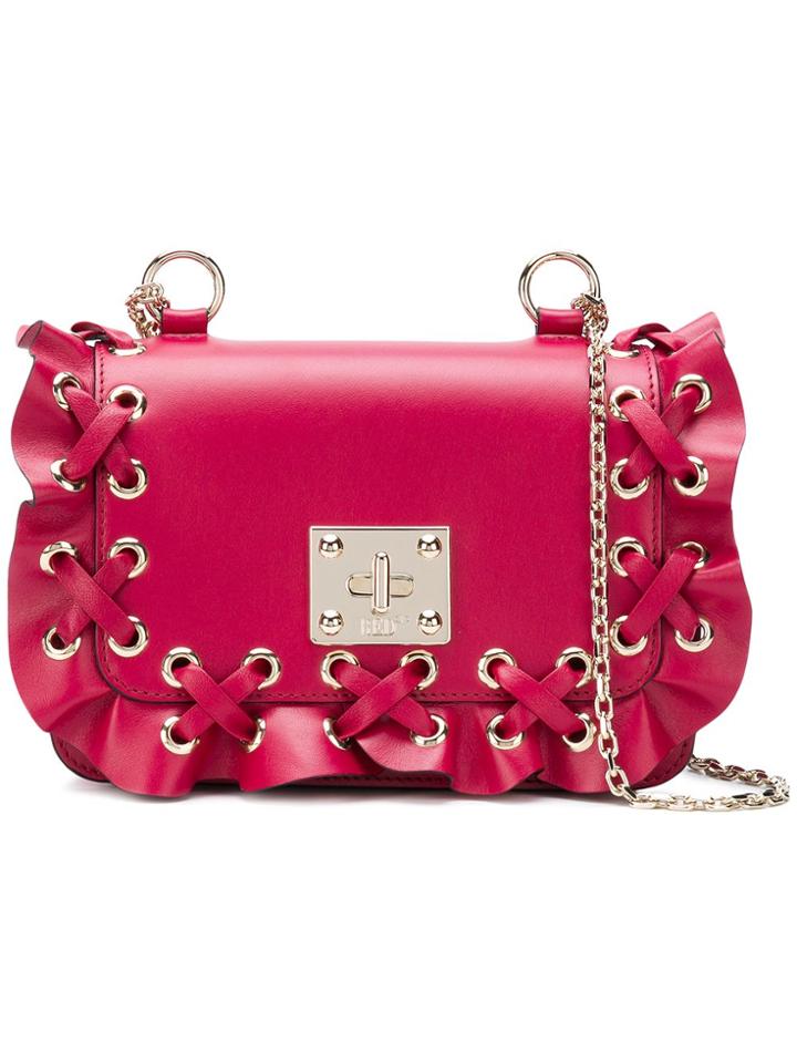 Red Valentino Ruffle-trimmed Shoulder Bag