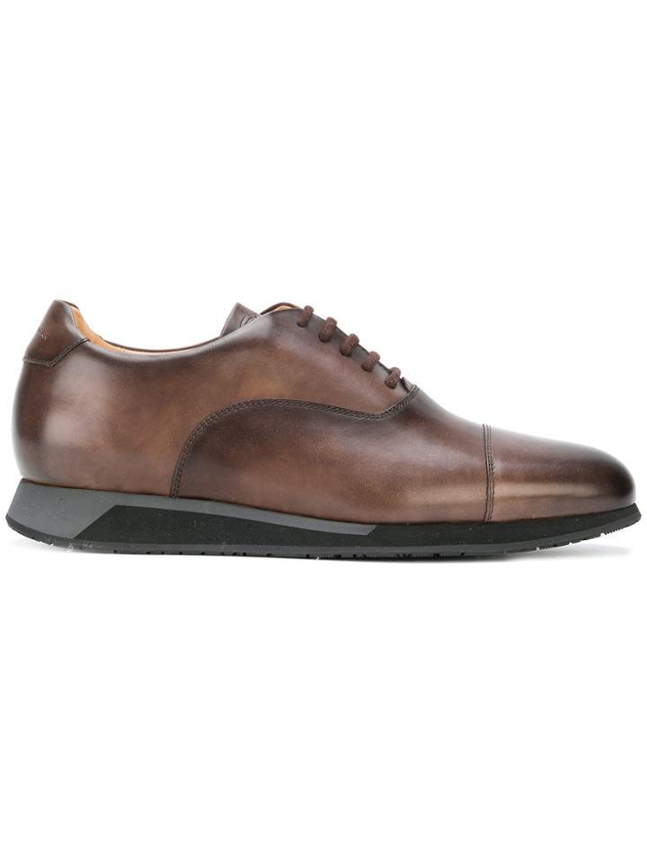 Santoni Elevated Oxford Shoes - Brown