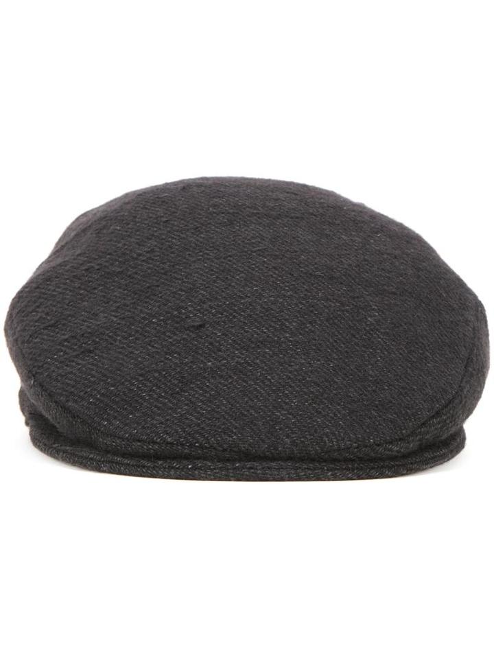 Isabel Benenato Flat Cap, Men's, Size: Medium, Grey, Linen/flax/virgin Wool