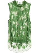 Ann Demeulemeester Priss Lace Top - Green