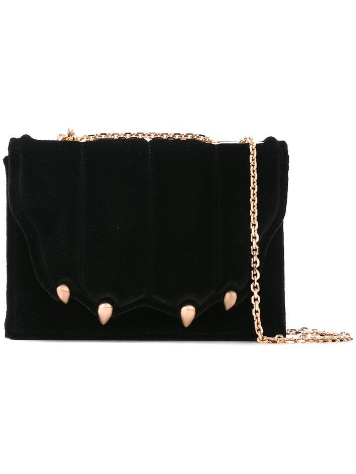 Marco De Vincenzo Paw Detail Crossbody Bag - Black