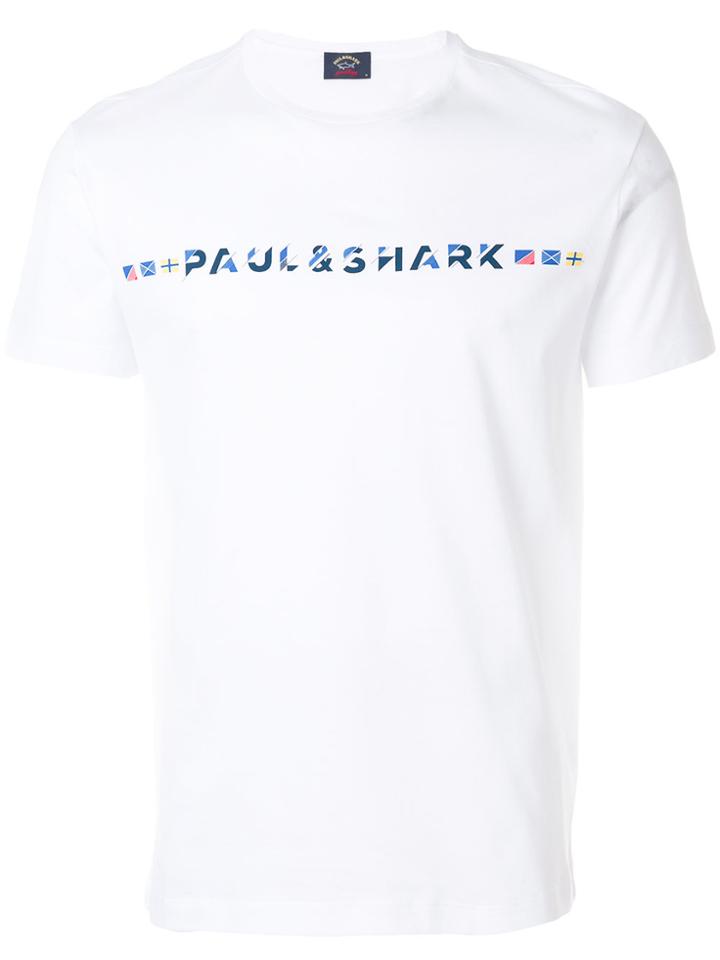 Paul & Shark Logo Short-sleeve T-shirt - White