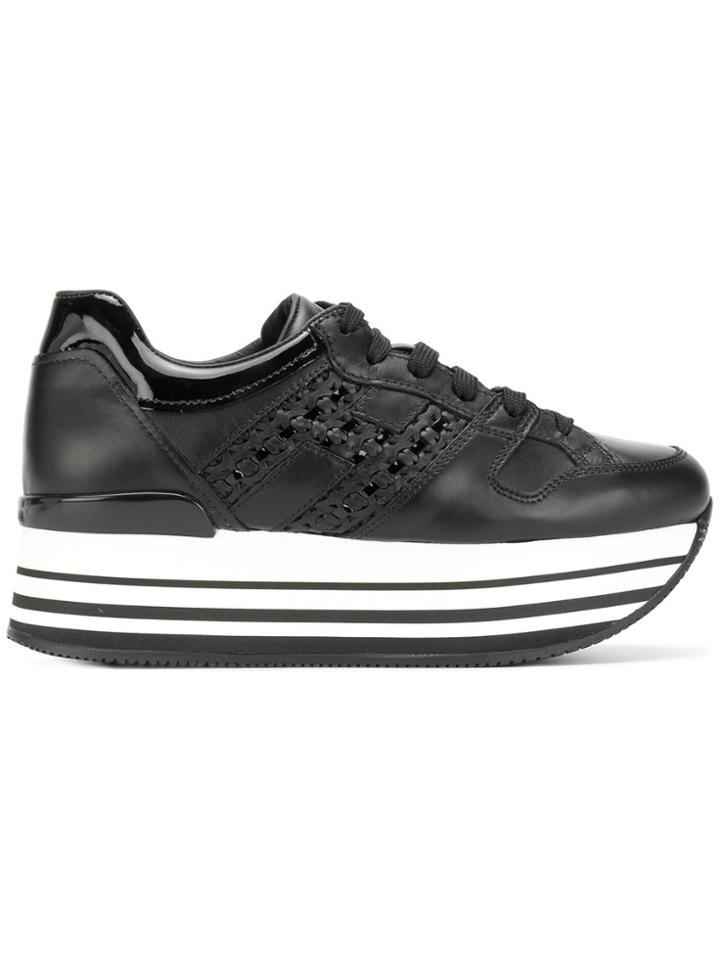 Hogan Platform Style Sneakers - Black