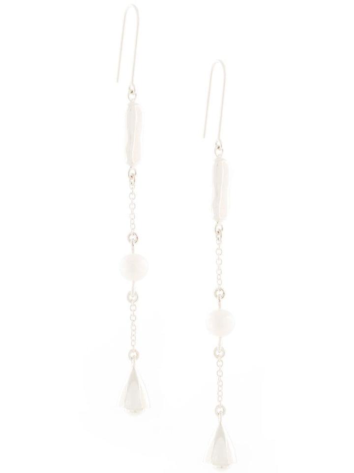 Meadowlark Dune And Bell Drop Earrings - Silver