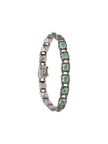 Larkspur & Hawk Bella Jeu De Paume Grass Bracelet - Green