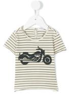 Babe And Tess - Motorcycle Print T-shirt - Kids - Cotton - 18 Mth, Green