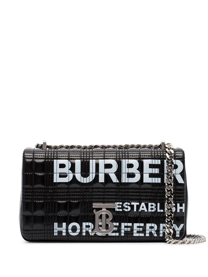 Burberry Black Graphic Print Shoulder Bag
