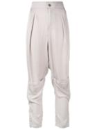 Tom Ford - Drop Crotch Cargo Pants - Women - Silk/acetate - 44, Nude/neutrals, Silk/acetate