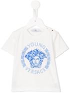 Young Versace - Medusa Logo Print T-shirt - Kids - Cotton/spandex/elastane - 18 Mth, Toddler Boy's, White