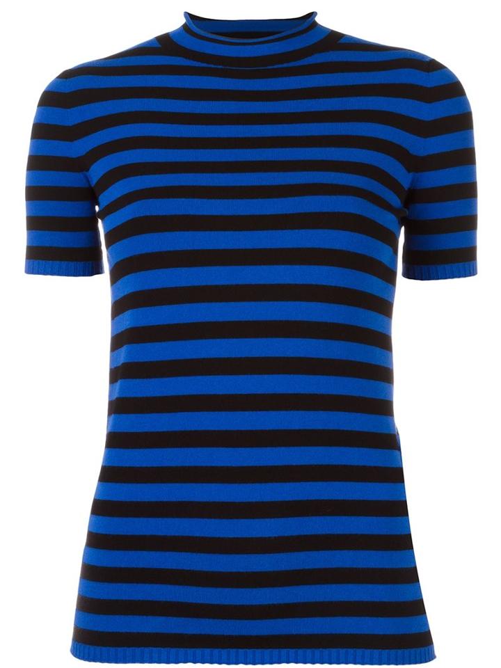 Twin-set Striped Jumper, Women's, Size: Medium, Black, Viscose/polyester