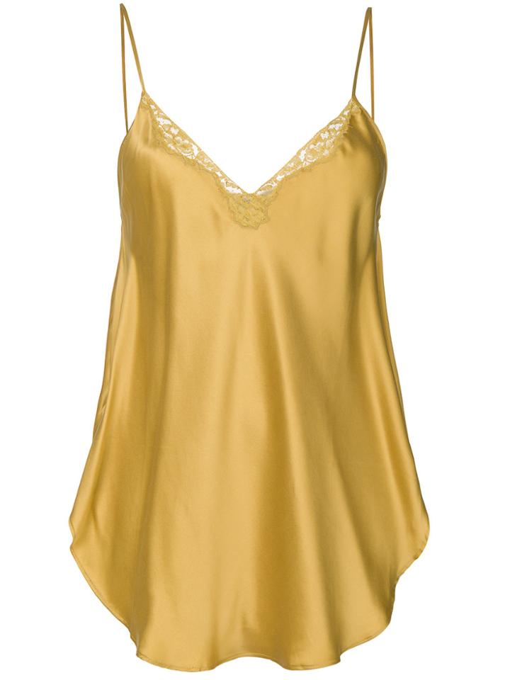 Mes Demoiselles Lace Insert Top - Yellow & Orange