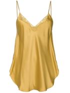 Mes Demoiselles Lace Insert Top - Yellow & Orange