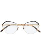 Mykita Geometric Frame Glasses - Brown