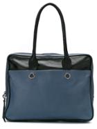 Mara Mac Panelled Briefcase - Black