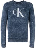 Calvin Klein Jeans Logo Print Sweatshirt, Men's, Size: Medium, Blue, Cotton