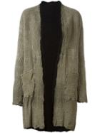 Salvatore Santoro Perforated Coat, Women's, Size: 44, Green, Leather