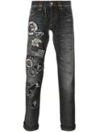 Philipp Plein Straight-leg Jeans, Men's, Size: 31, Grey, Cotton/polyester