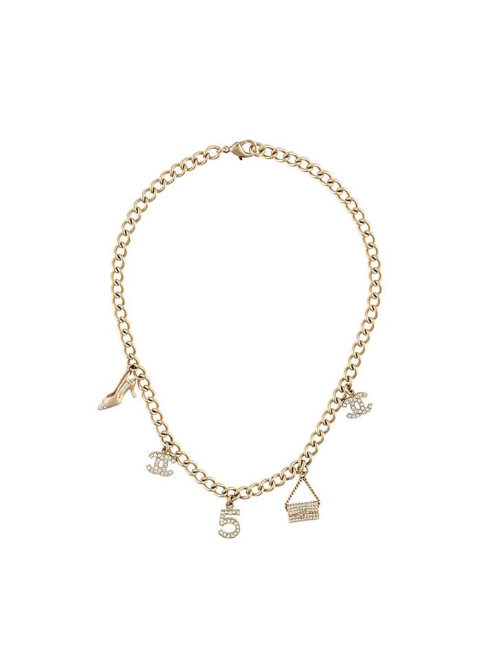 Chanel Vintage Brushed Charm Choker