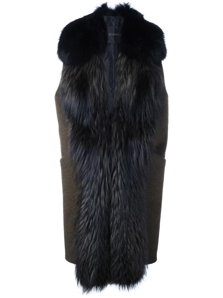 Blancha Open Front Gilet - Green