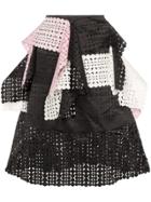 Paskal Laser-cut Applique Skirt - Black