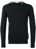 Double Collar Jumper - Men - Cotton - S, Black, Cotton, Paolo Pecora