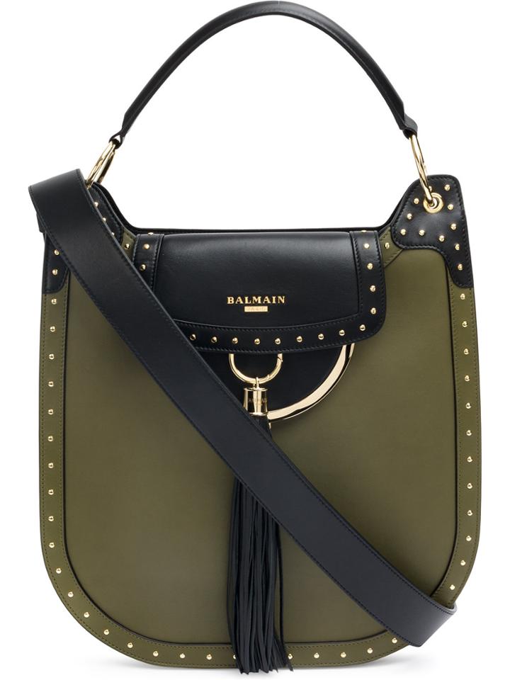 Balmain Domaine 33 Shoulder Bag - Green