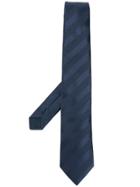 Lanvin Jacquard Striped Tie - Blue