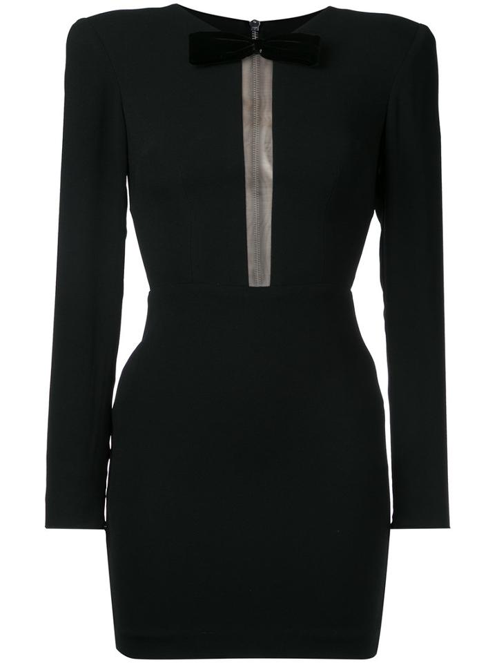 Alex Perry - Jax Dress - Women - Nylon/polyester/acetate - 12, Black, Nylon/polyester/acetate