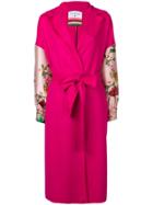 Daniela Pancheri Midi Belted Coat - Pink